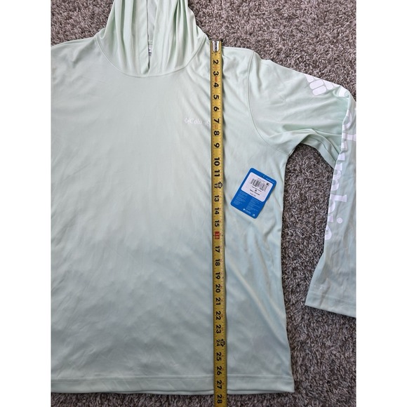 Columbia Rapid Creek Hoodie Omni Shade UPF 50 Sun Shirt Green Mens Medium NWT - Picture 6 of 8